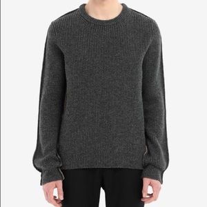 New Maison Margiela Spliced Two Tone Wool Sweater